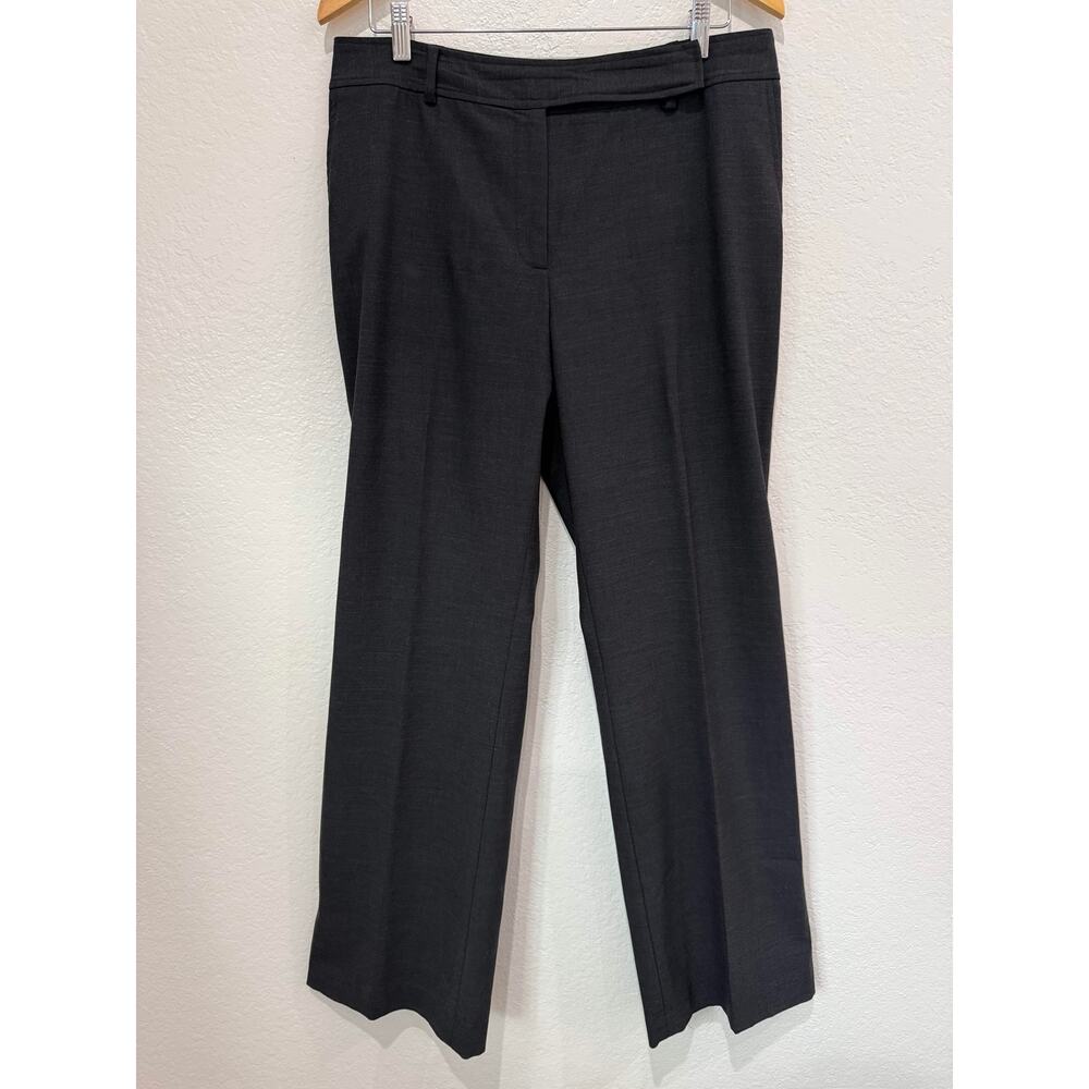 Ann Taylor Wide Leg Wool Trouser Pants Women’s 12 Black Fully Lined Workwear